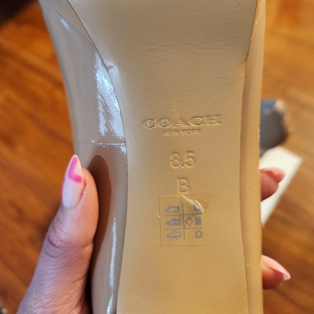 Nude Coach Platform Heels - Picture 10 of 10